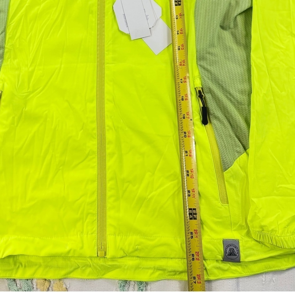 MAPAMYUMCO Yellow Green Ultra Light Quick Dry Hooded Jacket‎ XL - Picture 3 of 12